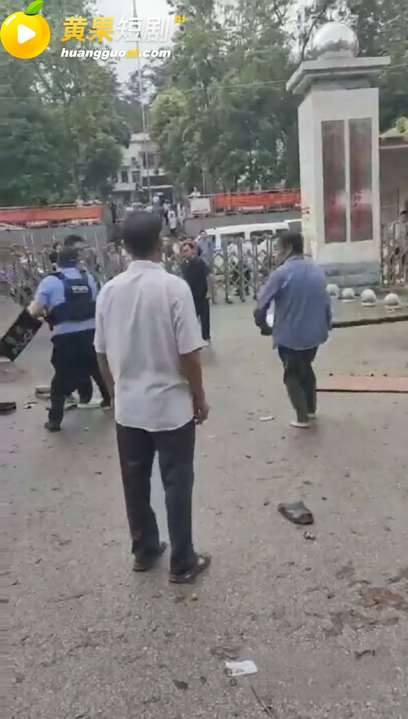 广西崇左当地热门事件 两名当地村民因山林 土地纠纷在镇政府门前持刀互砍
