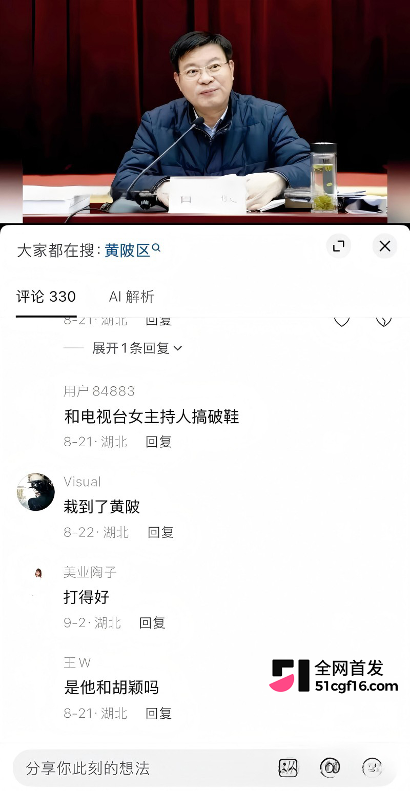 武汉市委秘书长 曾晟 与主持人情妇胡颖 丑闻曝光 怒砸200万孕费企图息事宁人!