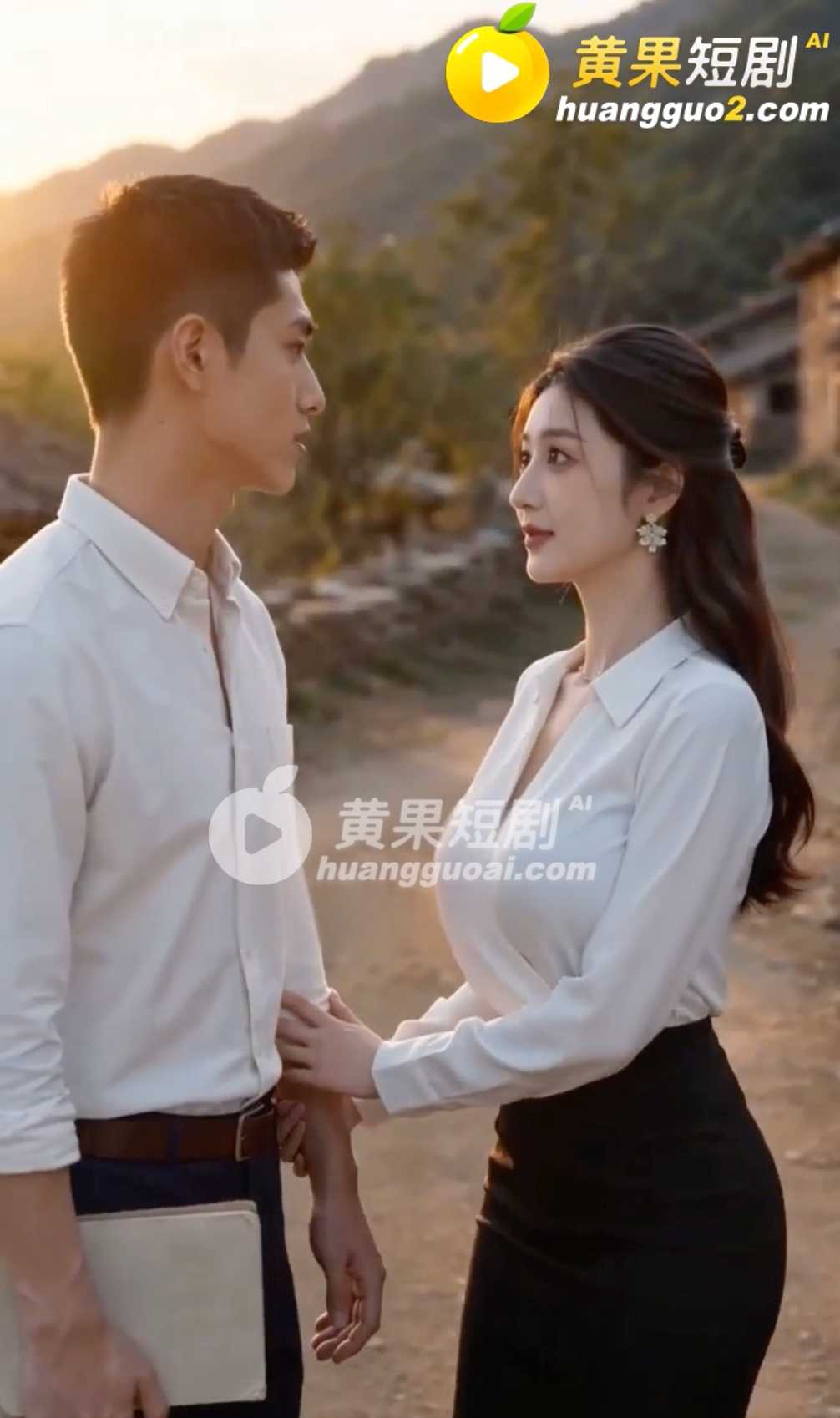 原创黄果短剧《我在寡妇村当老师》全女村怕他跑,用身体轮流把人按在炕上。